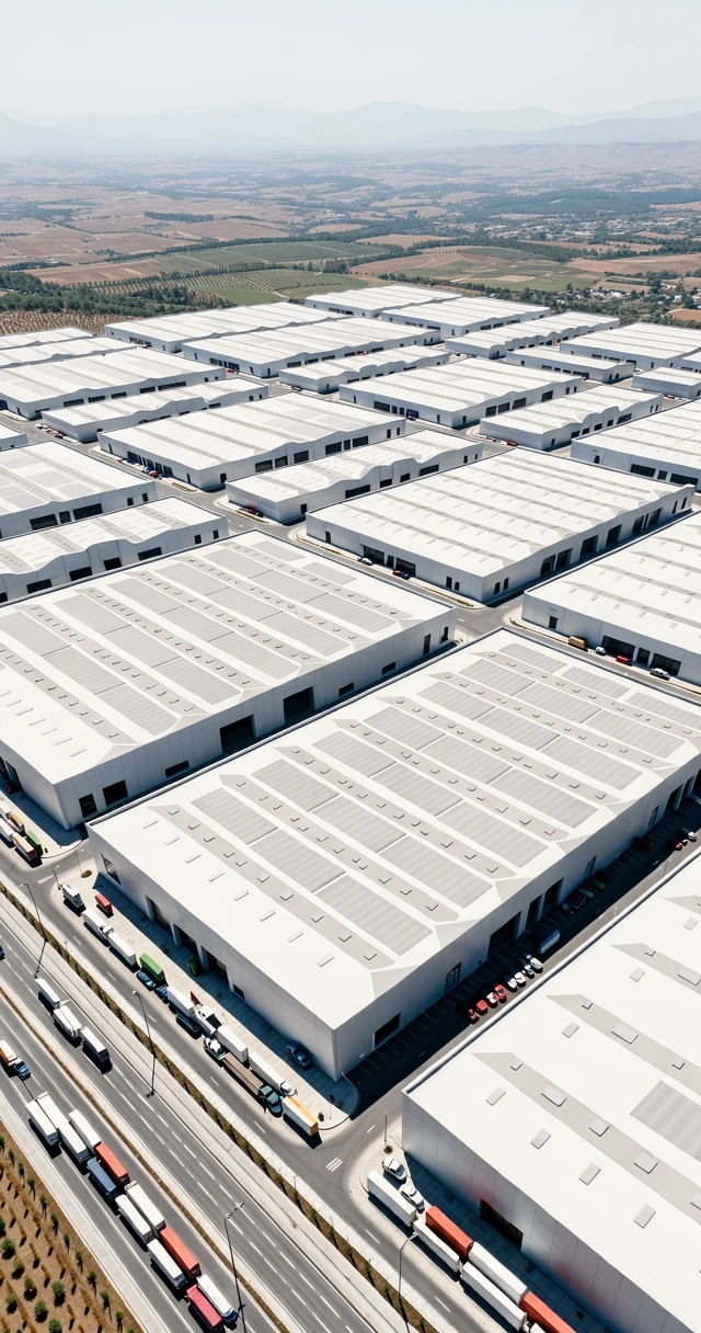 Modern industrial landscape